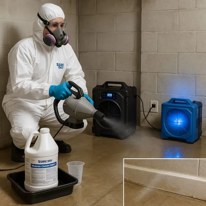Sanitization and Odor Removal process in Las Flores, CA