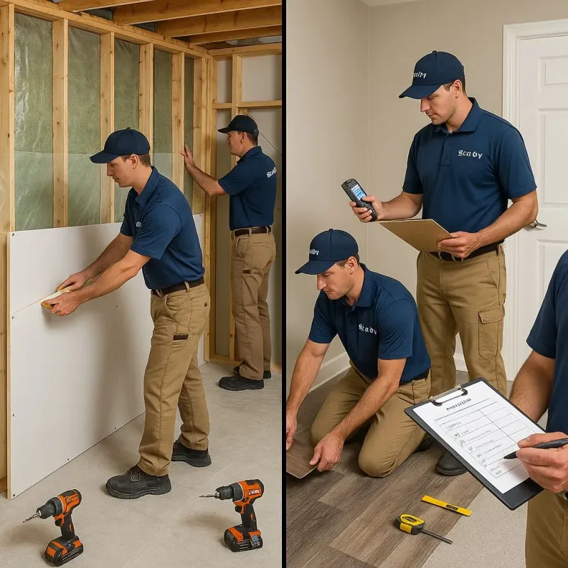Repairs and Reconstruction process in Las Flores, CA